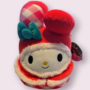 NEW Squishmallows Holiday Sanrio 10" My Melody in Red Gingham